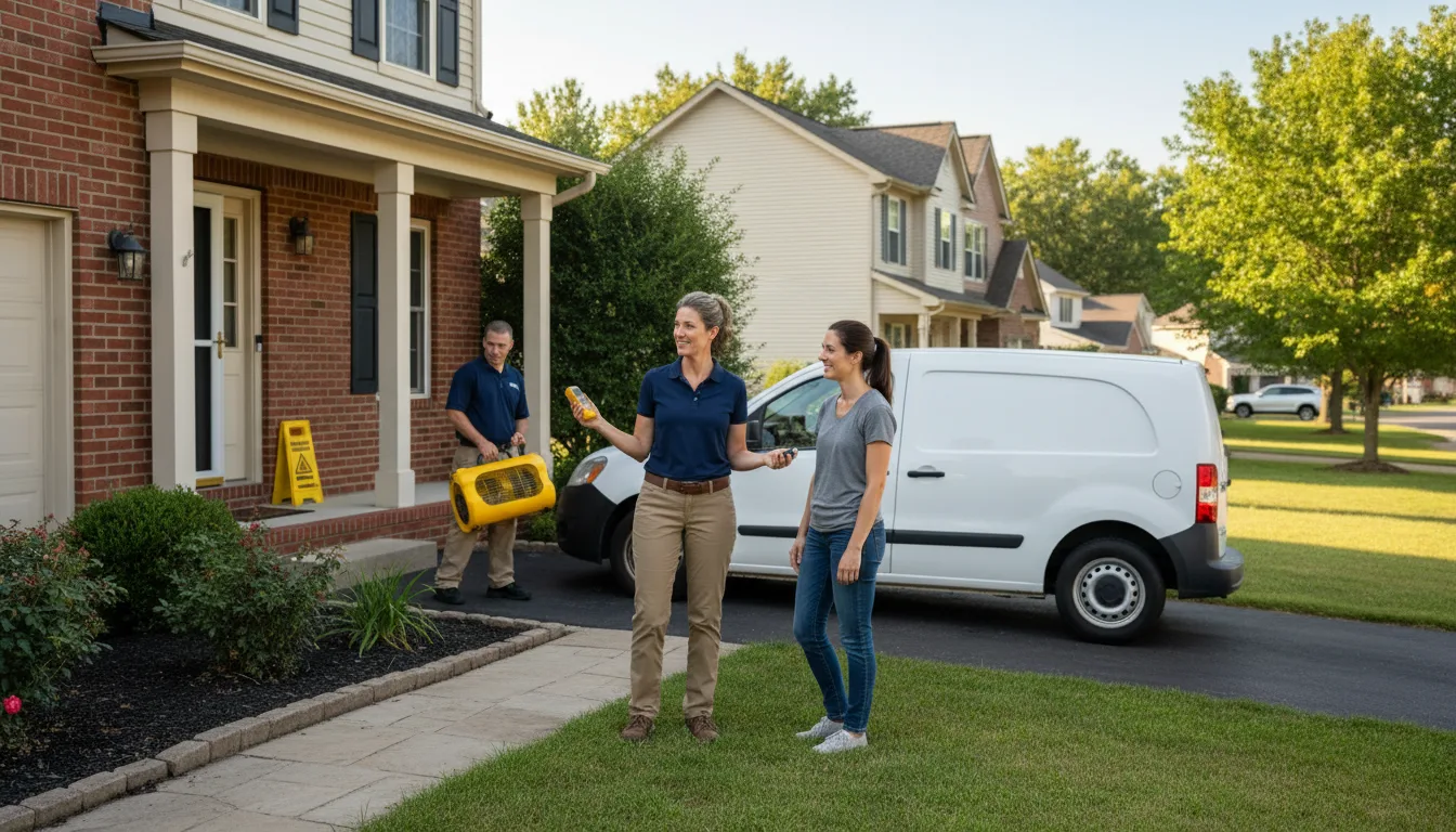 Residential water damage restoration in Sprague, NE